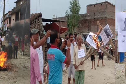 प्रधानमन्त्री ओली र चिनियाँ राजदूत यान्छीको पुत्ला दहन