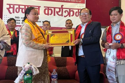 नेपाल तामाङ कलाकार संघद्वारा बाग्मति प्रदेशका तीन तामाङ मन्त्रीलाई सम्मान नेपाल तामाङ कलाकार संघद्वारा बाग्मति प्रदेशका तीन तामाङ मन्त्रीलाई सम्मान