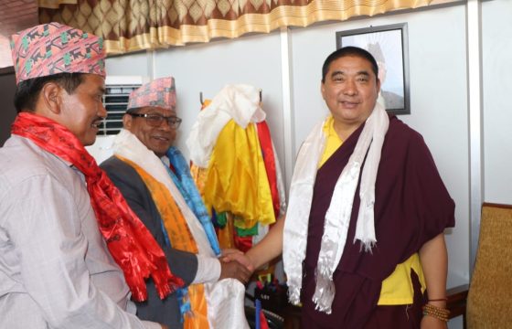 उपाध्यक्ष डा.लामा र लुम्बिनी प्रदेश सभामुुख घर्ती बीच भेटवार्ता!