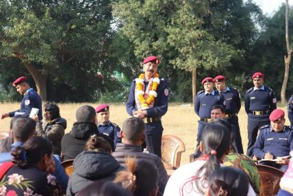 डिआईजी उमेशराज जोशीद्वारा नेपाल पुलिस स्कुल घोराही, दाङको निरीक्षण तथा निर्देशन कार्यक्रम सम्पन्न