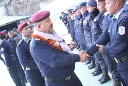 कर्णाली प्रदेश प्रहरी प्रमुख प्रहरी नायब महानिरीक्षक लालमणी आचार्यद्वारा जिल्ला प्रहरी कार्यालय कालिकोटको अनुगमन, निरीक्षण एवम् निर्देशन सम्पन्न