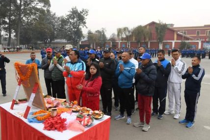 प्रहरी अतिरिक्त महानिरीक्षक सन्दिप भण्डारीको प्रमुख आतिथ्यतामा सरस्वती देवीको पुजा अर्चना कार्यक्रम सम्पन्न प्रहरी अतिरिक्त महानिरीक्षक सन्दिप भण्डारीको प्रमुख आतिथ्यतामा सरस्वती देवीको पुजा अर्चना कार्यक्रम सम्पन्न