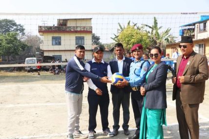 अन्तर लागू औषध उपचार (पुनस्थापना) केन्द्र स्तरिय पुरुष भलिवल प्रतियोगिता शुरु