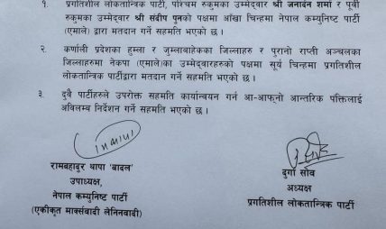 जनार्दनलाई जिताउन एमाले–प्रलोपाबीच चुनावी तालमेल