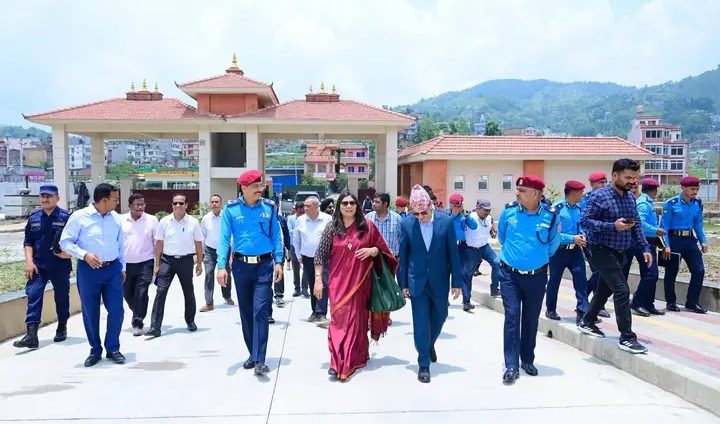 एआईजीसहितको टोलीद्वारा निर्माणाधीन राष्ट्रिय प्रहरी प्रशिक्षण प्रतिष्ठानको स्थलगत अनुगमन