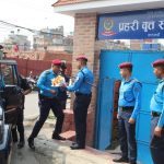 एसएसपी दिलिप घिमिरेद्वारा प्रहरी वृत्त स्वयम्भुकाे निरीक्षण